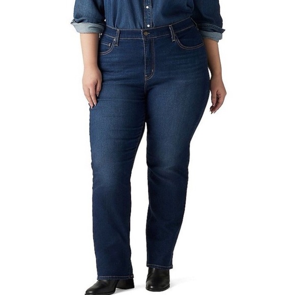 Levi’s 724 jeans High rise slim straight plus size 22W - Picture 3 of 7